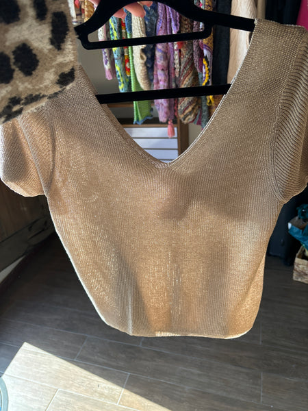 Poleras manga corta con brillos