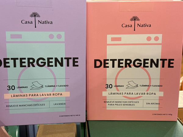 Detergente láminas para lavar ropa