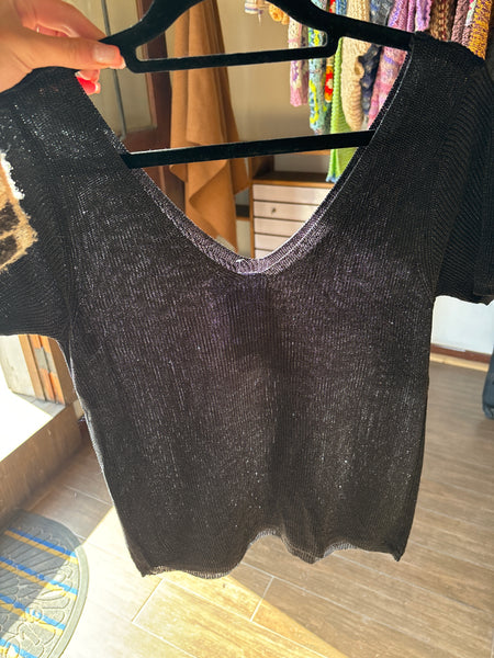 Poleras manga corta con brillos