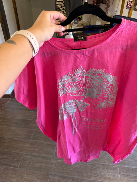 Poleras lino estampado