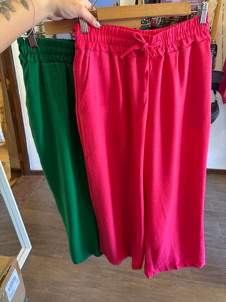 Pantalón ajustable lino