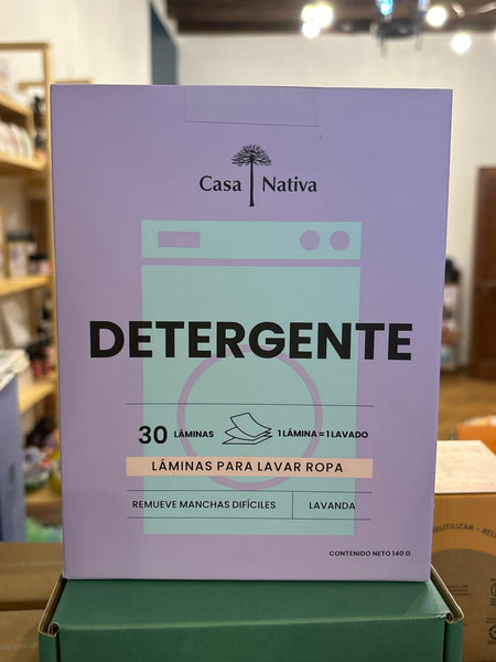 Detergente láminas para lavar ropa