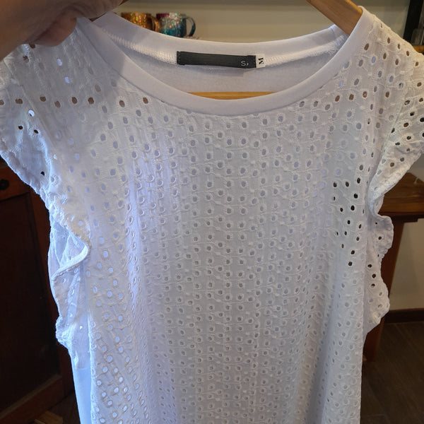 Polera manga mariposa